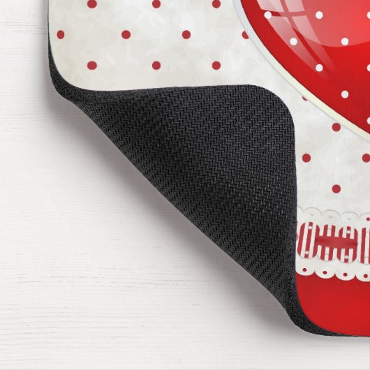 Tapis De Souris Points et coeurs (Coin)