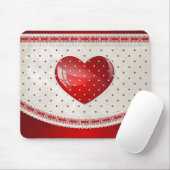 Tapis De Souris Points et coeurs (Avec souris)