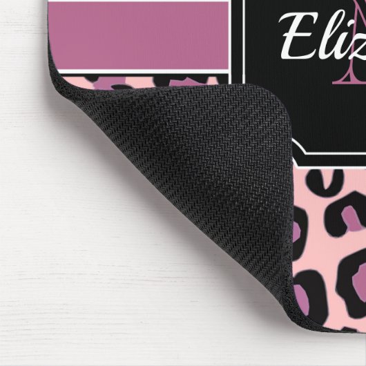 Tapis De Souris Points et Empreintes de léopard (Coin)