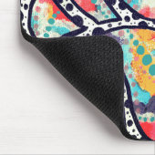 Tapis De Souris Points gais, points et lignes funky (Coin)
