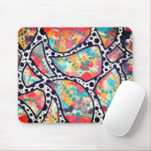 Tapis De Souris Points gais, points et lignes funky (Avec souris)