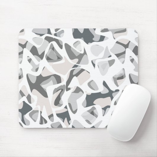 Tapis De Souris Points gris clair motif Abstrait tacheté (Avec souris)