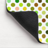 Tapis De Souris Points jaunes et verts (Coin)