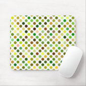 Tapis De Souris Points jaunes et verts (Avec souris)