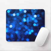 Tapis De Souris Points lumineux bleus Abstraits (Avec souris)