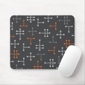 Tapis De Souris Points - Moderne Rétro Mousepad Abstrait (Avec souris)