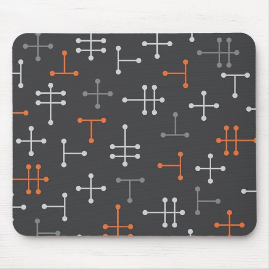 Tapis De Souris Points - Moderne Rétro Mousepad Abstrait (Devant)