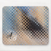 Tapis De Souris Points Monogrammes en verre d'art Abstrait (Devant)