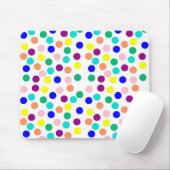 Tapis De Souris Points multicolores (Avec souris)