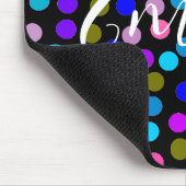 Tapis De Souris Points multicolores personnalisés (Coin)