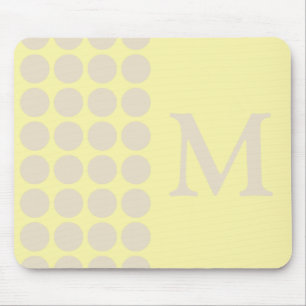 Tapis De Souris Points neutres crème Navajo avec monogramme