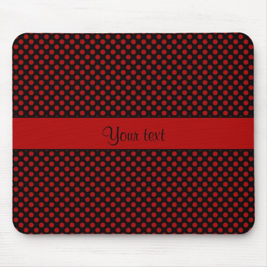 Tapis De Souris Points polka rouge (Devant)