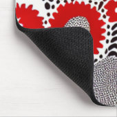 Tapis De Souris Points rouges et noirs (Coin)