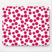 Tapis De Souris points rouges sur fond blanc (Devant)