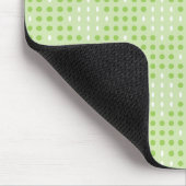 Tapis De Souris Points verts plats et Motif ovale (Coin)