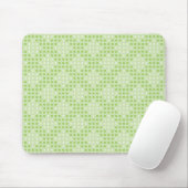 Tapis De Souris Points verts plats et Motif ovale (Avec souris)
