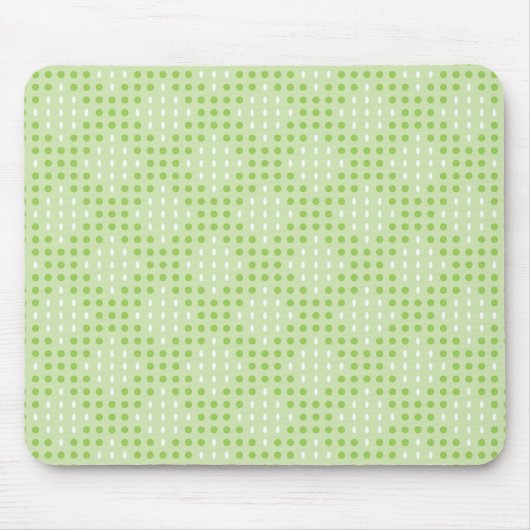 Tapis De Souris Points verts plats et Motif ovale (Devant)