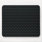 Tapis De Souris Pois Aqua en noir (Devant)