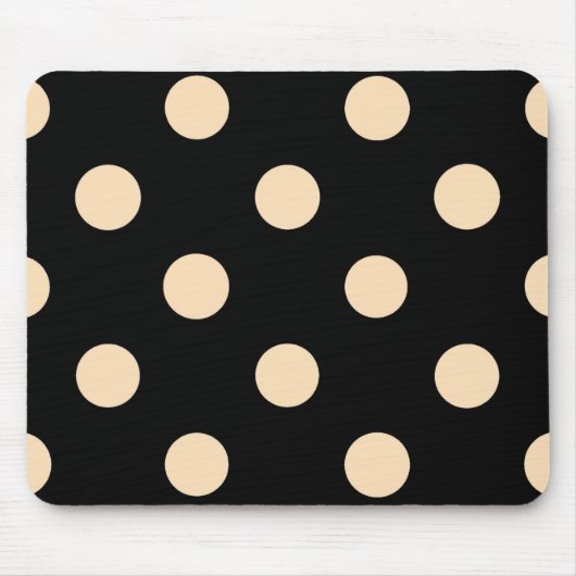 Tapis De Souris Pois Black Cream (Devant)