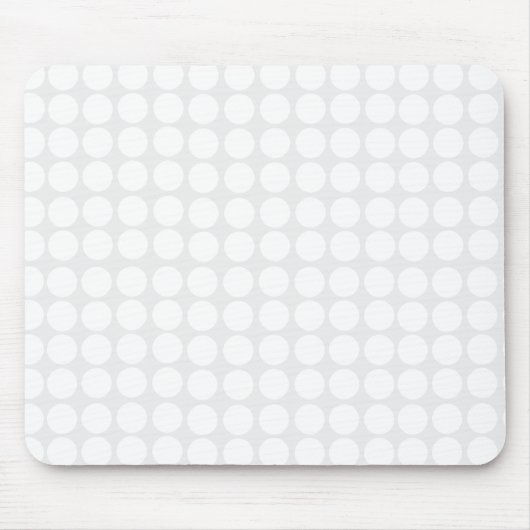 Tapis De Souris Pois blanc moderne Mousepad (Devant)