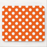 Tapis De Souris Pois blanc sur l'orange<br><div class="desc">Pois blanc sur l'orange</div>