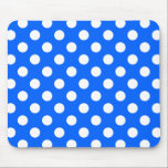 Tapis De Souris Pois blancs sur bleu royal<br><div class="desc">Pois blancs sur bleu royal</div>