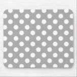 Tapis De Souris Pois blancs sur gris<br><div class="desc">Pois blancs sur gris</div>