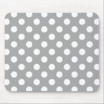 Tapis De Souris Pois blancs sur gris<br><div class="desc">Pois blancs sur gris</div>