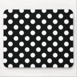 Tapis De Souris Pois blancs sur noir<br><div class="desc">Pois blancs sur noir</div>