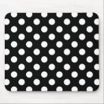 Tapis De Souris Pois blancs sur noir<br><div class="desc">Pois blancs sur noir</div>