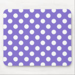 Tapis De Souris Pois blancs sur perwinkle<br><div class="desc">Pois blancs sur perwinkle</div>