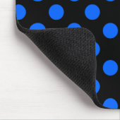 Tapis De Souris Pois bleu et noir (Coin)