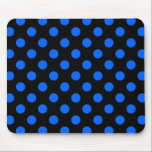Tapis De Souris Pois bleu et noir<br><div class="desc">Pois bleu et noir</div>