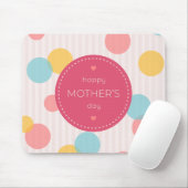 Tapis De Souris Pois Bonne fête des mères | Panier de souris (Avec souris)