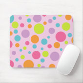 Tapis De Souris Pois coloré Mousepad (Avec souris)