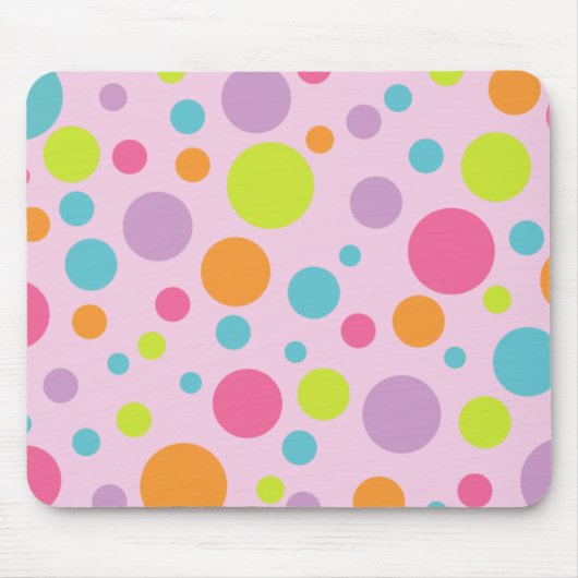 Tapis De Souris Pois coloré Mousepad (Devant)