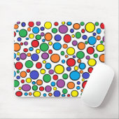 Tapis De Souris Pois coloré Mousepad (Avec souris)