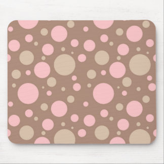 Tapis De Souris pois de ~~Pink et de brun