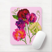 Tapis De Souris pois doux en violet et rose (Avec souris)