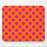 Tapis De Souris Pois Fuchsia orange<br><div class="desc">Pois Fuchsia orange</div>