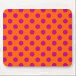 Tapis De Souris Pois Fuchsia orange<br><div class="desc">Pois Fuchsia orange</div>