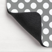 Tapis De Souris Pois gris foncé (Coin)