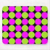 Tapis De Souris Pois Hot Pink & Lime (Devant)