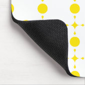 Tapis De Souris Pois Jaunes, Motif Polka Dot, Points, Pots (Coin)
