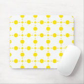 Tapis De Souris Pois Jaunes, Motif Polka Dot, Points, Pots (Avec souris)