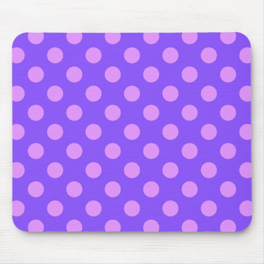 Tapis De Souris Pois Lilac sur periwinkle (Devant)