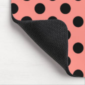 Tapis De Souris Pois noirs à la pêche (Coin)