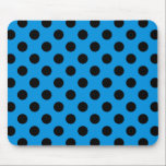 Tapis De Souris Pois noirs sur bleu ciel<br><div class="desc">Pois noirs sur bleu ciel</div>