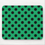 Tapis De Souris Pois noirs sur vert frais<br><div class="desc">Pois noirs sur vert frais</div>
