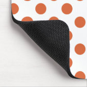 Tapis De Souris Pois orange brûlés (Coin)